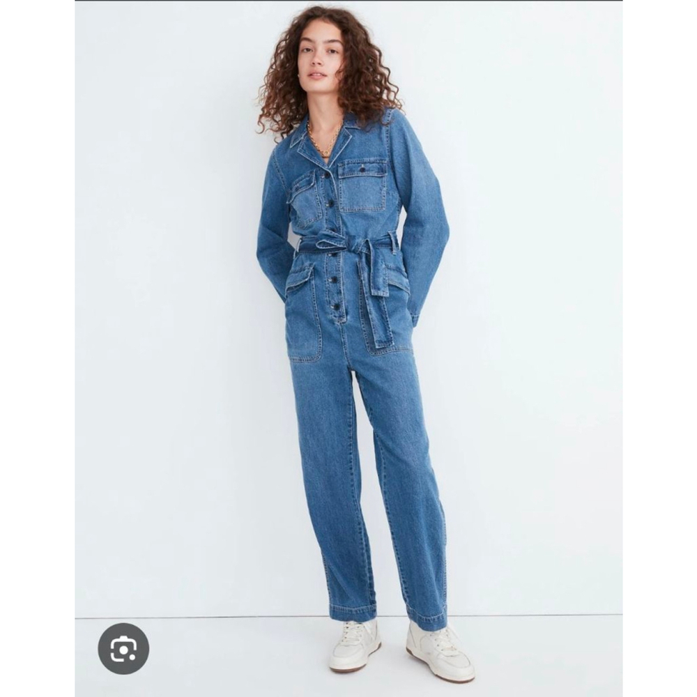 Madewell Denim Jumpsuit Women's Small Blue - Picture 2 of 9